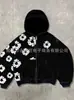 Sudadera con capucha de manga larga con estampado de kapok lavado estilo americano, de moda, para primavera y otoño, chaqueta japonesa de alta gama para hombre