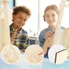 Conjunto de Ferramentas de Pintura Infantil Decoração Pendurada de Madeira para Pintura Molde de Pintura Conjunto de Pintura Colorida DIY