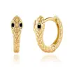 Aretes de Clip de Serpiente de Moda Estilo Europeo y Americano Transfronterizos, Aretes Pequeños de Aro Sencillos, Aretes de Joyería Elegantes para Regalo