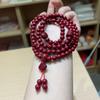 Pulsera Cinnabar Púrpura Arena Dorada Xiangyun Multicírculo Diseño Nicho Estilo Étnico Retro Joyería de Mano para Hombre y Mujer
