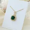 Colar de Aço Titânio Leve de Luxo para Mulheres, Não Desbota, Versátil, Pingente de Alto Padrão, Design Exclusivo, Corrente Simples para Clavícula, Exclusivamente para Vendas Transfronteiriças