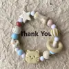 Venta Directa de Fábrica~Pulsera de Cerámica Linda de Dibujos Animados Peculiares de Jingdezhen para Mujeres Diseño de Nicho Dopamina Mejor Amiga Estudiante