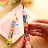 Novos Lápis de Cor Arco-Íris DIY Personalidade Criativa 20 Cores Caneta de Desenho Multifuncional Fofa Portátil Lápis de Cor para Graffiti de Estudante