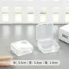 Caja de Almacenamiento para Esponja de Cojín de Aire PP Tapa abatible Caja Redonda Vacía Esponja tipo Malvavisco a Prueba de Polvo Herramienta de Maquillaje Portátil Caja de Plástico