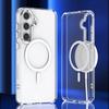 Adecuado para Samsung A57 Funda Magnética Brillante para Teléfono A37 Transparente A17 Cubierta Completa A07 Anticaídas A56 Funda Protectora A36