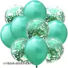 Conjunto de Balões Lantejoula Perolada para Decoração de Festa de Aniversário, Combinação de Cores Misturadas em Balão de Látex