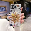 Suministrado directamente por el fabricante, producción y venta al por mayor de fundas para teléfono iPhone 15 Pro Max con diseño de sol vintage, sol misterioso, luna y estrellas