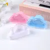 Caja de almacenamiento creativa en forma de nube caja de embalaje de escritorio para joyas pulseras caja de plástico para almacenamiento de chinchetas clips para papel