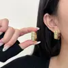 Versátiles y Elegantes Nuevos Pendientes de Saturno con Forma de Dado Estilo Vintage para Mujer con Clips para Orejas y Accesorios para Orejas de Diseño Único