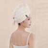 Gorro de ducha para cabello seco, absorbente de agua, de secado rápido, nuevo gorro de ducha de terciopelo con burbujas gruesas, para mujer adulta, bolsa antivuelco, toalla grande para el cabello