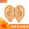 Modelo de Exhibición de Auriculares de Oreja de Silicona Joyería de Pendientes de Oreja Práctica de Limpieza de Orejas Prop de Enseñanza de Simulación del Cuerpo Humano