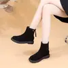 Nuevas Botas de Nieve Espesas de Terciopelo para Mujer 2025 Invierno Cálidas Botas de Algodón Suela Plana Aspecto Adelgazante Suela Suave Antideslizantes Botas Cortas
