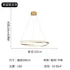 Lámpara de araña minimalista italiana para sala de estar, lujo ligero, diseñador creativo, de alta gama, atmosférica, anillo protector para los ojos, lámpara de araña para comedor, aluminio, otro