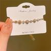 Pulsera Avanzada Sensible Círculo Fino Japonesa y Coreana bling Brine Flash Diamante Zirconia Pulsera Diseño Cuerda de Mano
