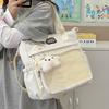 Bolsa Transparente de Ombro Transversal Estilo Acadêmico Ins Bolsa de Menina Suave Bolsa de Ombro de Grande Capacidade