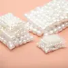 Perla Artificial de ABS Alto Brillo Material Perforado Cuentas Sueltas DIY Pulsera Hecha a Mano Collar Pasador Antiguo Cuentas Redondas Material de Cuentas