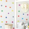 Ins fresco colorido pontos adesivos de parede de parede de fundo de quarto de crianças decoração de casa autoadesivos FX-B10