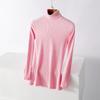 Directo de fábrica cuello alto base elástica grande camisa para mujer ajustada cálida talla grande suéter chaqueta negra fabricantes suministro