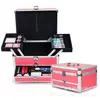 Estuche de Cosméticos Tipo Cajón Multicapa, Caja de Almacenamiento para Herramientas de Maquillaje, Estuche de Cosméticos de Aleación de Aluminio tipo Bolsa