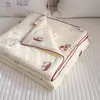 Colcha de Verano Tejida de Algodón Leche Grado Materno e Infantil Clase A, Colcha de Verano Enfriadora Estilo Dibujos Animados Frescos, Colcha para Aire Acondicionado Lavable a Máquina, Colcha Infantil