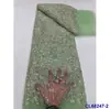 Adornos de Diamantes Grandes, Bordado Fino, Tela de Malla, Lentejuelas Pesadas, Tela de Encaje con Lentejuelas para Novia