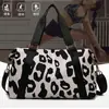 Nueva Bolsa de Hombro Deportiva de Gran Capacidad con Estampado de Vaca Mochila de Viaje Separación de Seco y Húmedo Ocio Fitness Bolsa de Almacenamiento Ligera