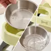 Tigela dupla dobrável para animais de estimação transfronteiriça, tigela dupla de aço inoxidável para gatos e cães, tigela elevada para gatos com proteção para o pescoço, tigela anti-engasgo para alimentação lenta