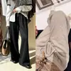 Calça Air Wide-Leg com Cintura Elástica Canelada, Toque de Pele Lã Modal, Novo Estilo Outono/Inverno Ranyou 26
