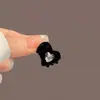 Presilha Pequena de Veludo com Strass Elegante para Outono e Inverno, Presilha para Franja Torcida, Acessório de Cabelo
