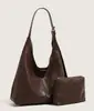 Bolsa Tote Minimalista de Ombro Único em PU Feminina de Luxo Leve, Bolsa de Axila Fashionável de Grande Capacidade, Bolsa Feminina para o Trabalho, Venda por Atacado do Fabricante