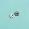 Prata de Lei S925 Espaçador 6mm Listrado Assimétrico Espaçador DIY Pulseira de Contas Cristal Artesanal Acessórios de Contas Espaçadoras para Pulseira