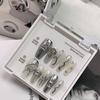 Armadura Pura Usada à Mão Preta Indústria Pesada Diablo Hot Girl Personalizada Nail Art Terminada Super Legal Removível Unha Falsa Patch
