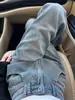 Jeans retro de pierna ancha para mujer Primavera y Verano 2024 Nuevos pantalones largos rectos finos de cintura alta cielo estrellado pequeño