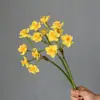 Flor Artificial con Mango de Goma Suave, Flor Falsa de Narciso, Decoración Elegante para el Hogar, Arreglo Floral en Maceta para Sala de Estar, Personalizado