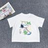 Camiseta de Manga Corta para Niños Verano Nuevo Estilo Coreano Casual Holgada Ropa de Verano Bebé Dibujos Animados Ropa para Niños Tops Algodón