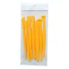 Herramientas de cerámica 7 piezas mango de plástico amarillo juego de cuchillos herramientas para arcilla DIY arcilla suave suministros de arte