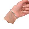 Pulsera de mujer con diseño de nicho simple y alta gama 2024, nuevo anillo de granja antiguo, pulsera de plata, accesorios