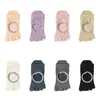 Calcetines de Yoga Antideslizantes de Cinco Dedos para Deporte Profesional Estilo Delgado de Verano Dedicados a Deportes de Interior Fitness Pilates Ejercicio