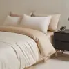 Conjunto de quatro peças de algodão de fibra longa de Xinjiang com 120 fios 100% algodão puro capa de edredom lençol de cama capa de colchão de alta qualidade têxtil para casa Nantong