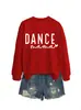 Dance Mama Amazon Ebay Site Independente Casual Simples Versátil Feminino Outono e Inverno Novo Moletom com Gola Redonda