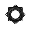 Plataforma giratoria cuadrada hueca negra transfronteriza de 3 pulgadas 4 pulgadas 6 pulgadas mesa giratoria de madera de rotación base universal de alta carga giratoria