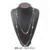N11545 Collar multicapa de perlas de lujo, nuevo y ligero, estilo francés transfronterizo, elegante collar con pendientes y diseño estilo Chanel