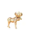 Adorno de alce de cobre, entrada creativa del hogar, escritorio de mesa de té de oficina, alce de cuernos grandes mascota de té, artesanía de metal