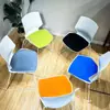Sillas para Conferencias de Capacitación, Sillas de Oficina Simples Apilables, Sillas de Negociación con Respaldo, Sillas de Plástico para Ocio, Sillas de Oficina Simples