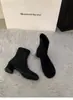 Botas Retro Martin de Tacón Grueso de Marca de Moda para Mujer, Nuevas Botas Estrechas de Punta Redonda Otoño e Invierno 2025, Botines Cortos de Estilo Francés