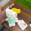 Colgante Auténtico de Bolso Hello Kitty Llavero de Muñeca Sanrio Colgante de Mochila de Peluche Llavero DIY