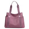 Bolsa de mão de tecido Oxford feminina 2022 nova moda elegante cor sólida grande capacidade multibolso bolsa de ombro de tecido de náilon elegante
