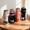 Novo copo térmico de alta capacidade e estiloso para duas bebidas, para estudantes, campus, casa, escritório e uso ao ar livre