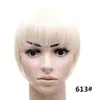 Peluca de Flequillo Multicolor Transfronteriza al por Mayor para Mujer, Postizo para la Parte Superior de la Cabeza, Flequillo Estilo Cómico, Flequillo Falso de Fibra Sintética Estilo Francés sin Costuras