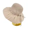 Chapéu de Pescador Respirável de Proteção Solar de Verão Feminino com Costura de Strass e Design Vazado, Chapéu para Viagem ao Ar Livre, Férias na Praia